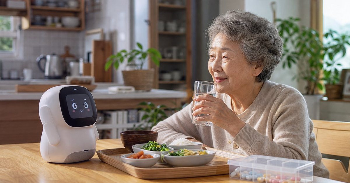 장애 동반 어르신 돌봄로봇 놓치기 쉬운 위험 점검, 청각 지원부터 시각 안내까지 관련 실사형 돌봄로봇 이미지