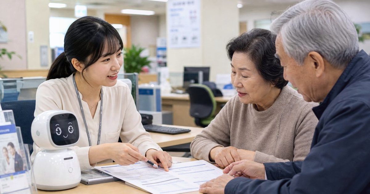 돌봄로봇 응급상황 모의훈련 처음 맞추는 실행 순서, 119 연계와 보호자 호출 확인 관련 실사형 돌봄로봇 이미지