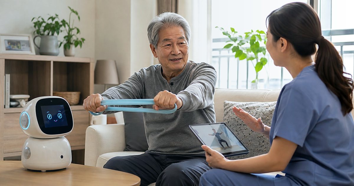 보호자 앱 돌봄로봇 알림 점검 체크리스트, 보호자가 먼저 볼 것 관련 실사형 돌봄로봇 이미지