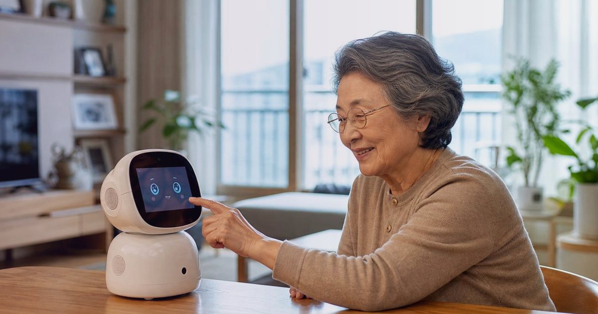 노부부 돌봄로봇 설정, 신청 전 체크리스트 관련 실사형 돌봄로봇 이미지