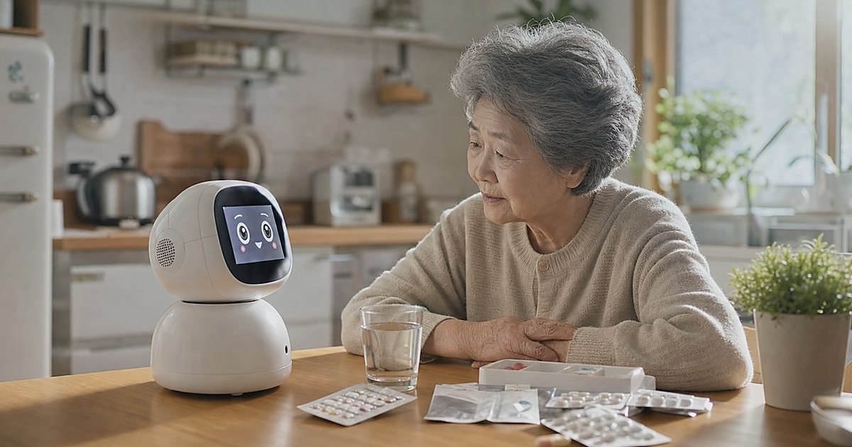 돌봄로봇 응급 연락망, 신청 전 체크리스트 관련 실사형 돌봄로봇 이미지