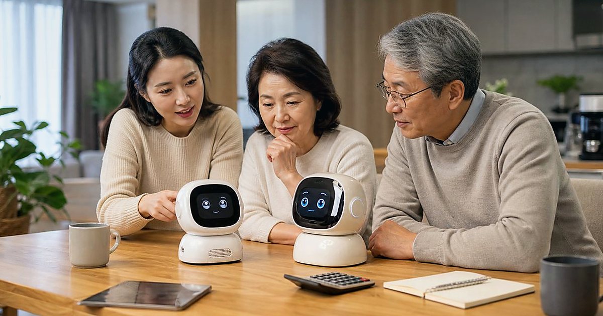 가족 단체방 돌봄로봇 공유 운영 순서, 현장 기준으로 보는 법 관련 실사형 돌봄로봇 이미지