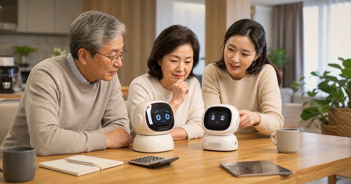 퇴원 후 생활 보조, 놓치기 쉬운 주의점 관련 실사형 돌봄로봇 이미지