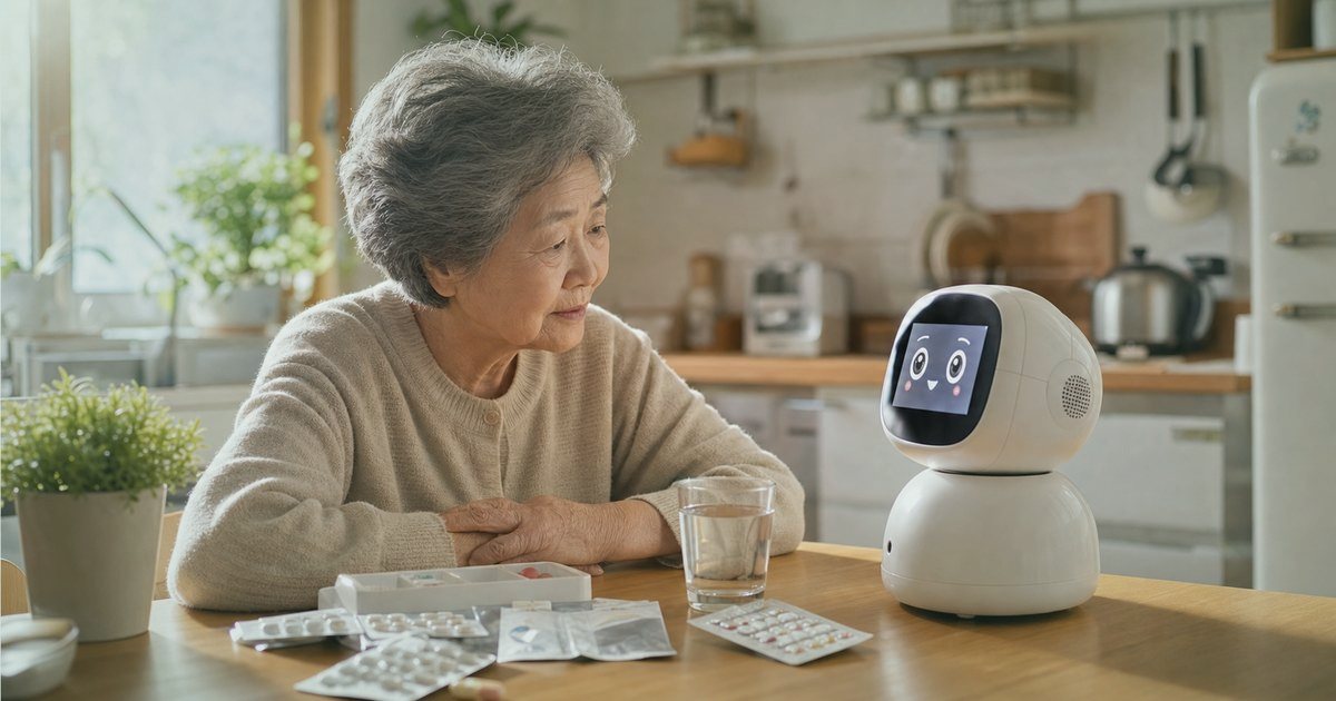 외래 일정 돌봄로봇 알림 점검 체크리스트, 보호자가 먼저 볼 것 관련 실사형 돌봄로봇 이미지
