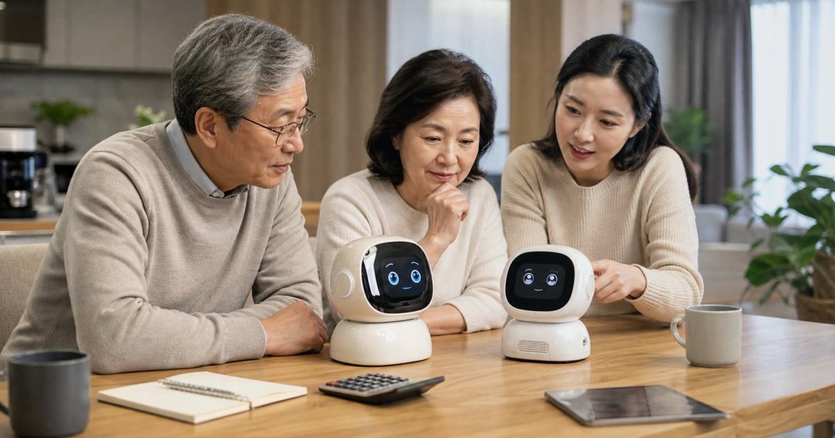 도서지역 돌봄로봇 연결 자주 묻는 질문, 신청 전 확인할 것 관련 실사형 돌봄로봇 이미지