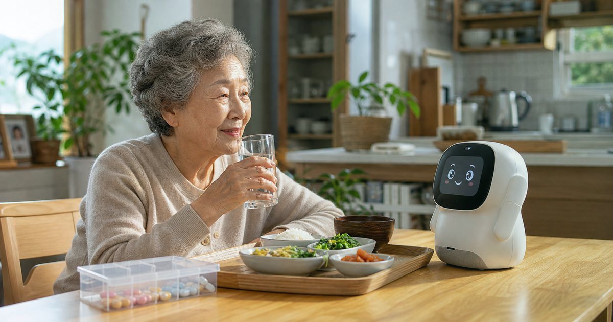 야간 안심 점검, 신청 전 체크리스트 관련 실사형 돌봄로봇 이미지