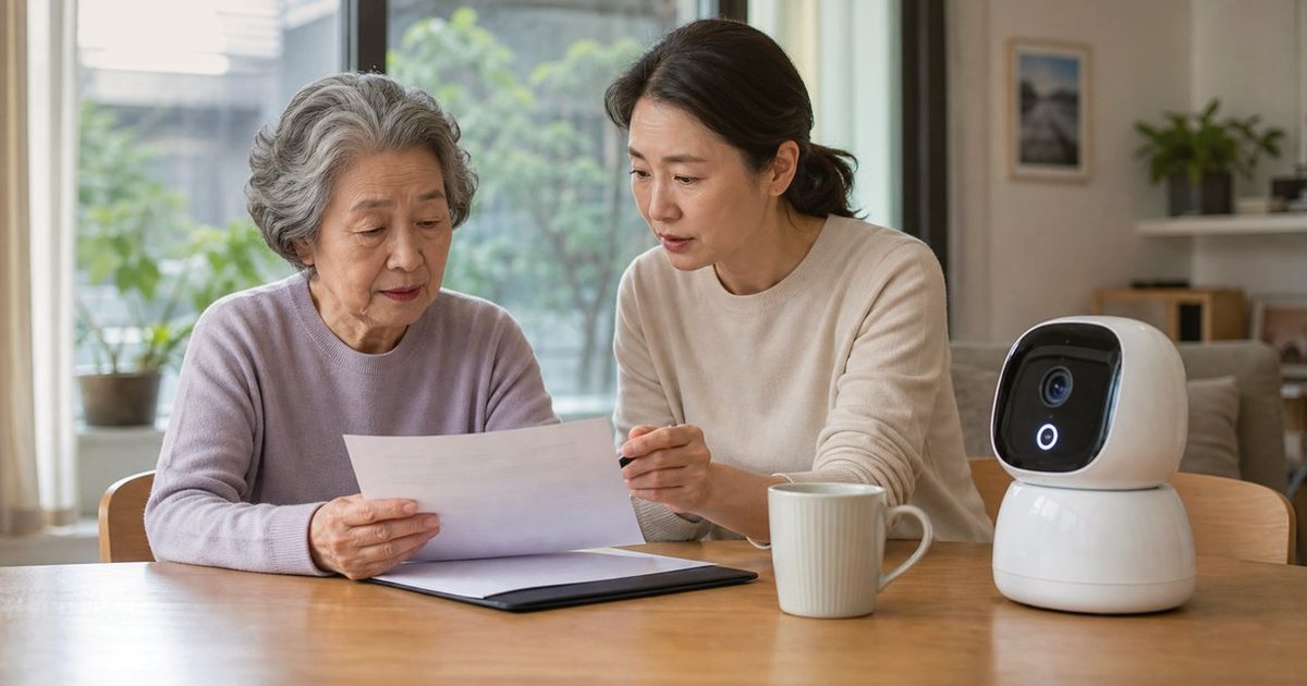 야간 안심 점검, 비용과 지원 가능성 정리 관련 실사형 돌봄로봇 이미지