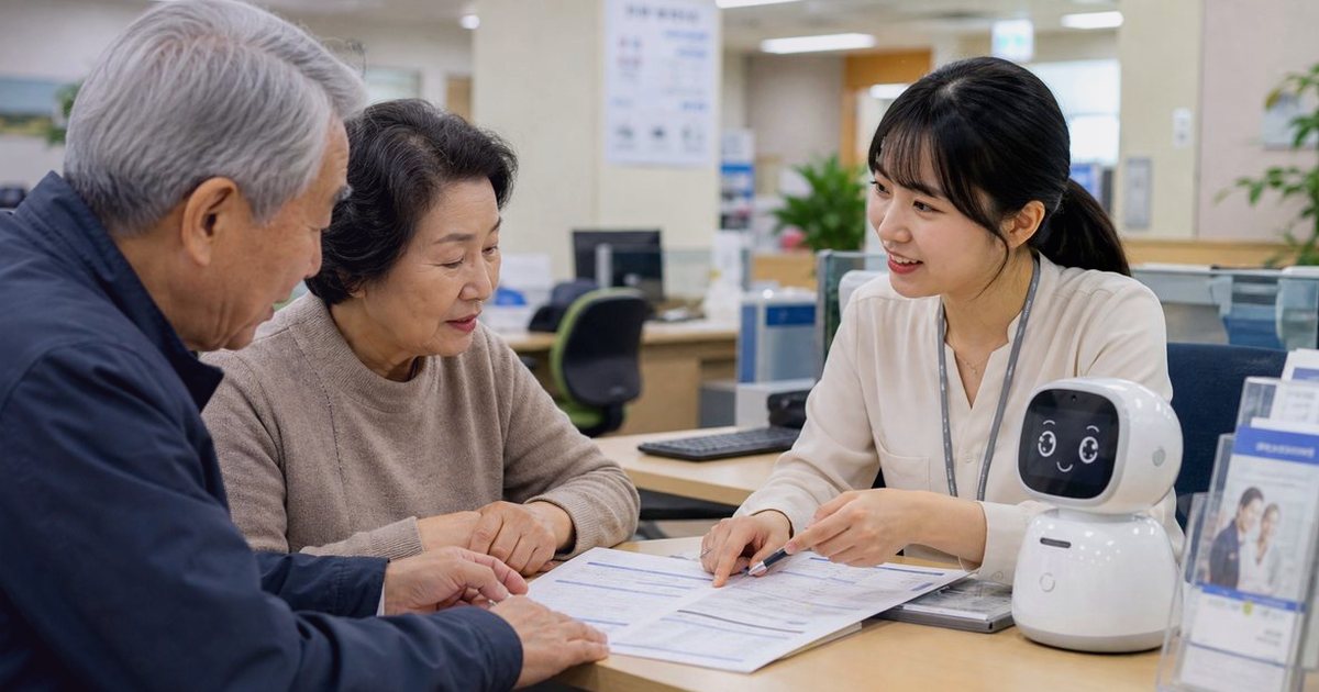 주말 원거리 자녀 안부 확인, 주말 루틴과 영상통화 실제 상황별 판단 기준 관련 실사형 돌봄로봇 이미지