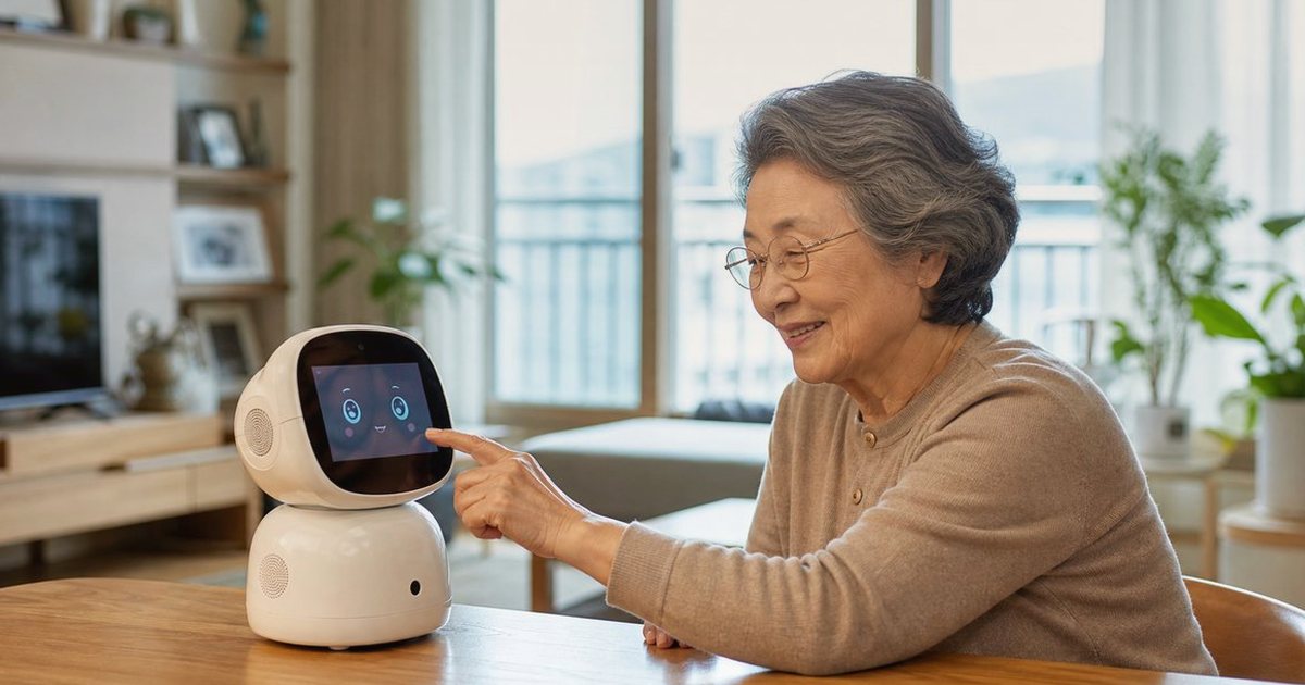 돌봄로봇 알림 단계 설정 놓치기 쉬운 위험 점검, 긴급도부터 연락 순서까지 관련 실사형 돌봄로봇 이미지