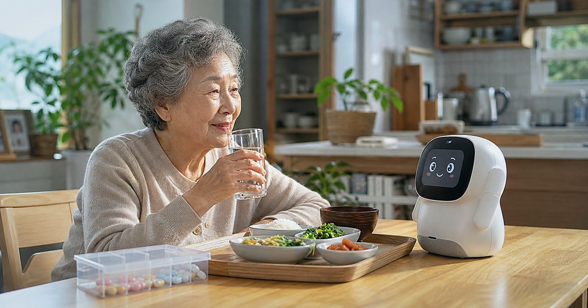 고령자주택 돌봄로봇 운영 처음 맞추는 실행 순서, 입주자 동의와 공용공간 확인 관련 실사형 돌봄로봇 이미지
