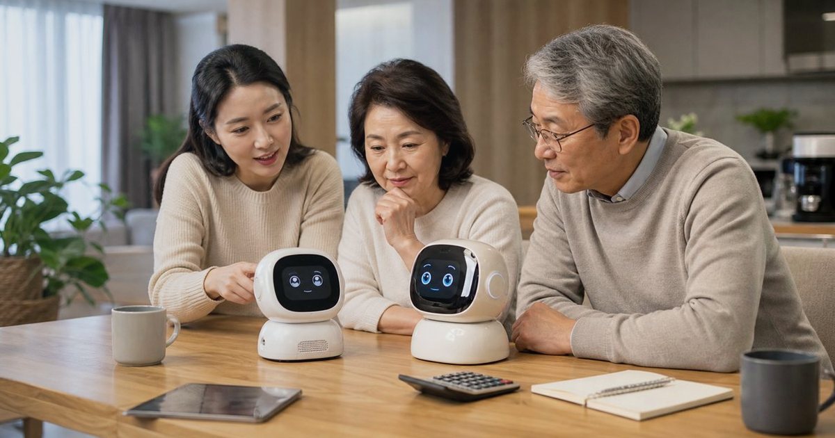 고독사 통계 2026, 돌봄 기술은 어떤 답을 줄까 관련 실사형 돌봄로봇 이미지