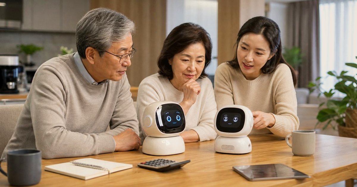 복지관 돌봄로봇 프로그램, 자주 묻는 질문 답변 관련 실사형 돌봄로봇 이미지